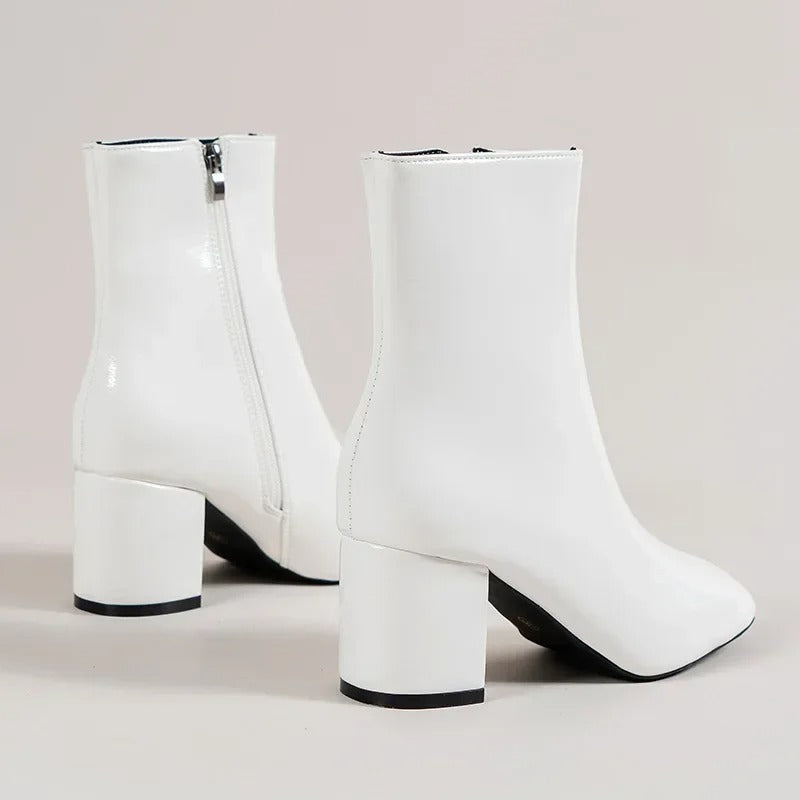 Women's Heeled Ankle Boots | Slip On Platform Fashion-Levorel