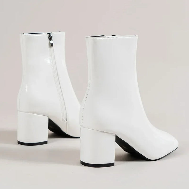 Women's Heeled Ankle Boots | Slip On Platform Fashion-Levorel