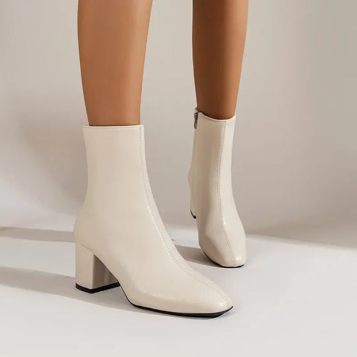 Women's Heeled Ankle Boots | Slip On Platform Fashion-Levorel