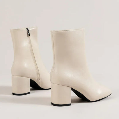 Women's Heeled Ankle Boots | Slip On Platform Fashion-Levorel