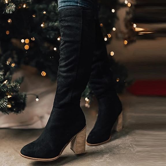 Women's Knee High Boots | Heeled Slouch-Levorel