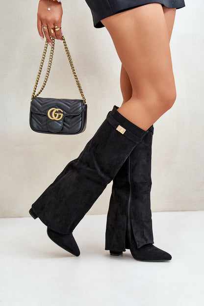 Women's Knee High Boots | Wedge Slip On-Levorel