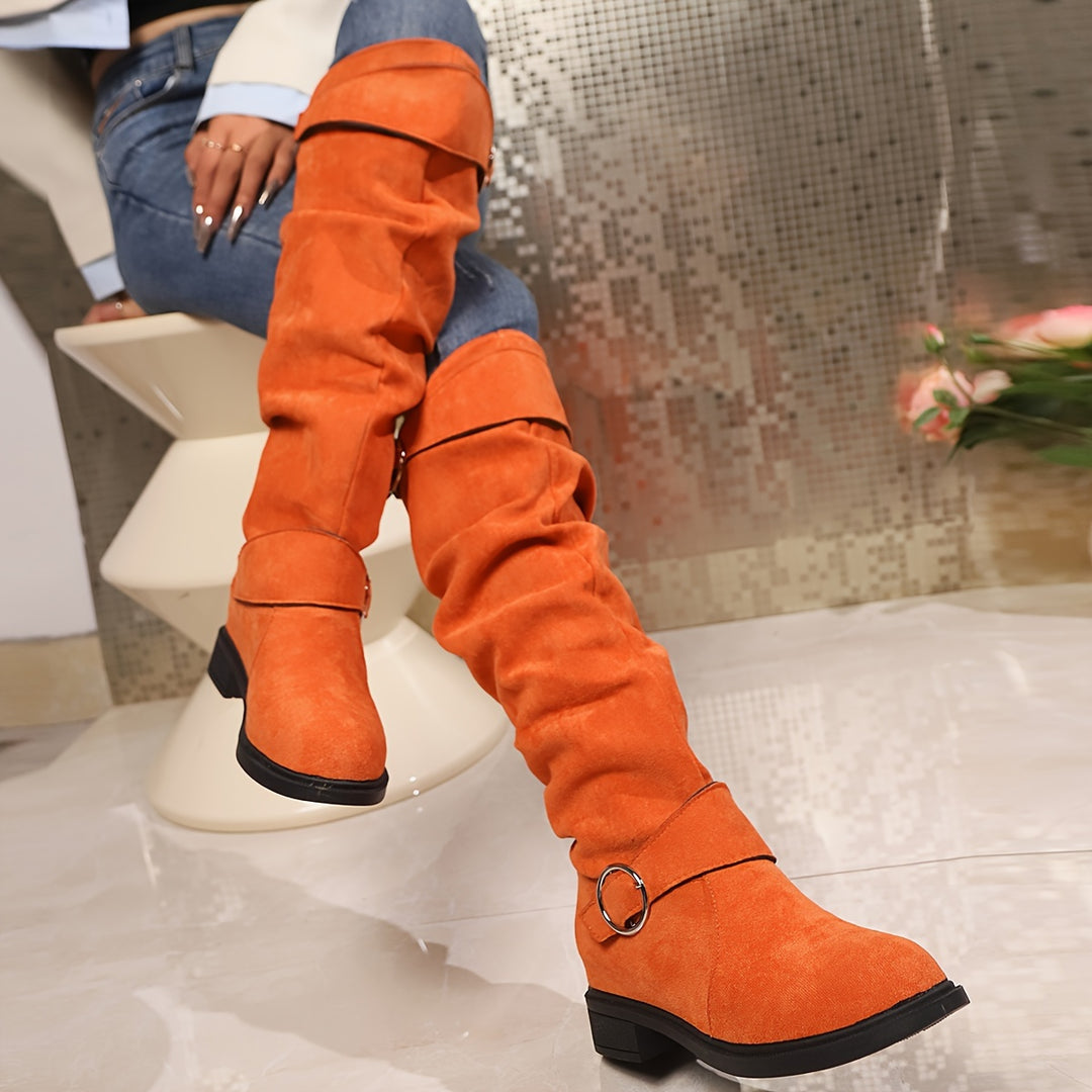 Women’s Knee High Flat Boots | Slouch Walking-Levorel