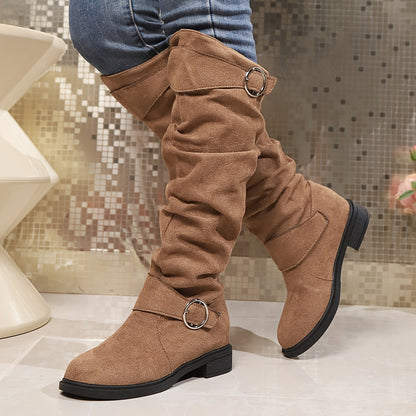 Women’s Knee High Flat Boots | Slouch Walking-Levorel
