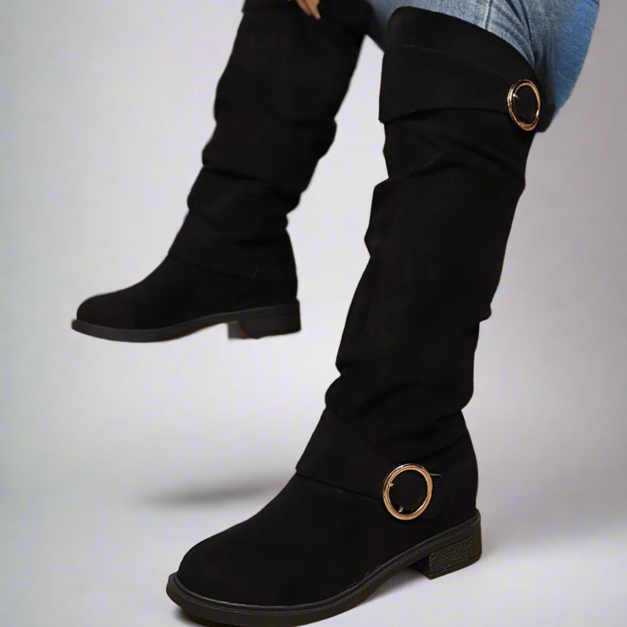 Women’s Knee High Flat Boots | Slouch Walking-Levorel