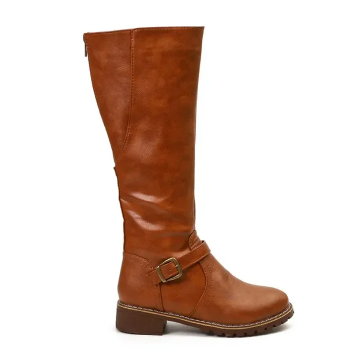 Women's Knee High Riding Boots | Flat Slip On Comfortable-Levorel
