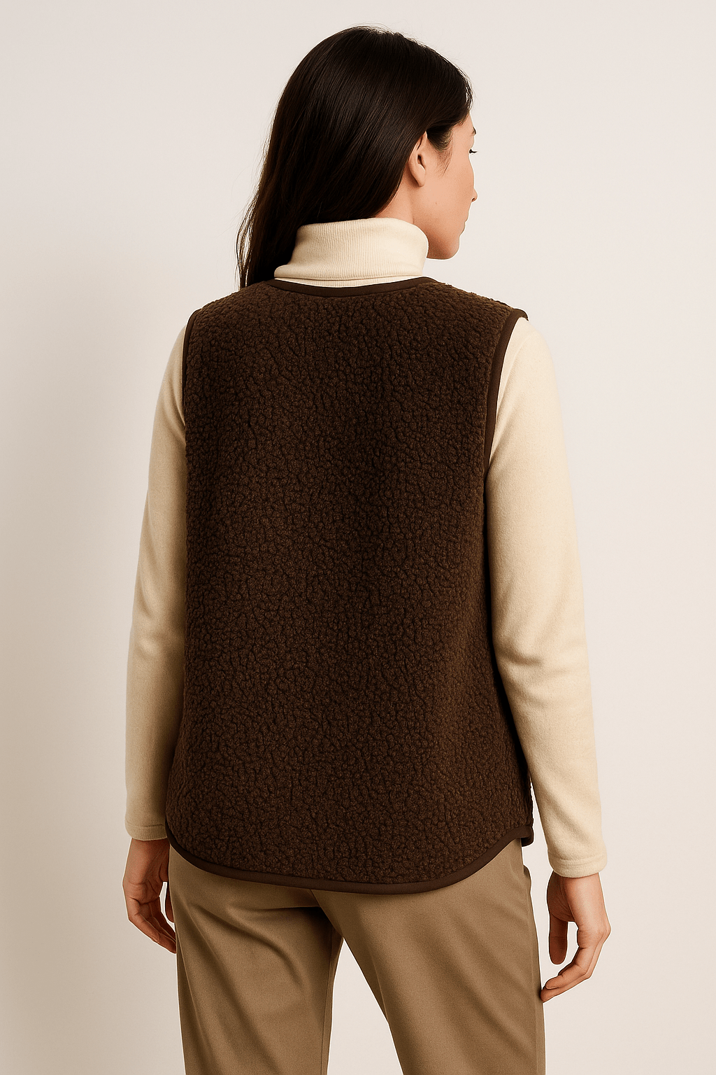 Women's Knitted Fleece Vest | Soft Sleeveless-Levorel
