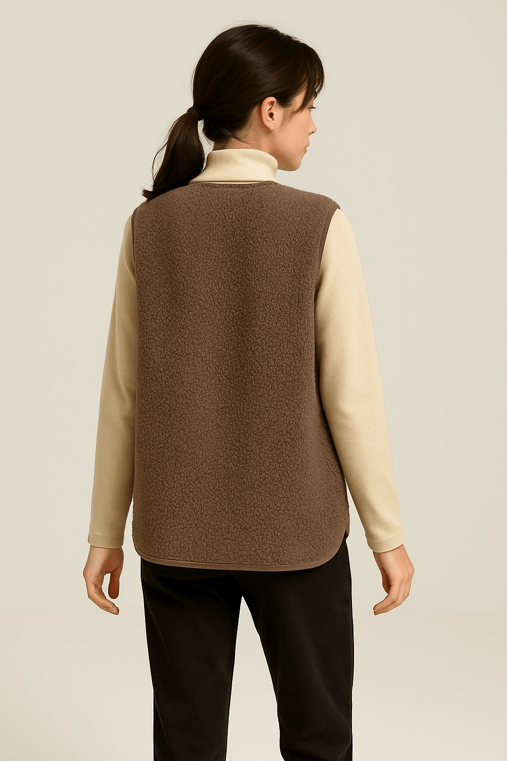 Women's Knitted Fleece Vest | Soft Sleeveless-Levorel