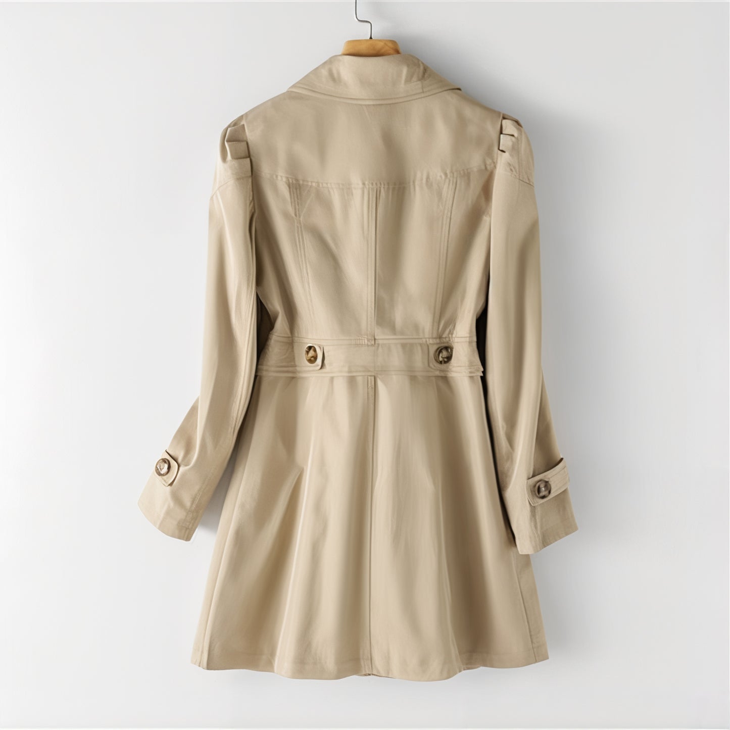 Women's Lightweight Flared Trench Coat | Waist Spring-Levorel