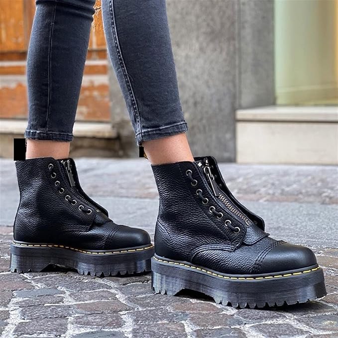 Women's Platform Boots | Zipper Grip Sole-Levorel