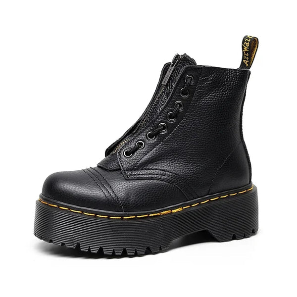 Women's Platform Boots | Zipper Grip Sole-Levorel