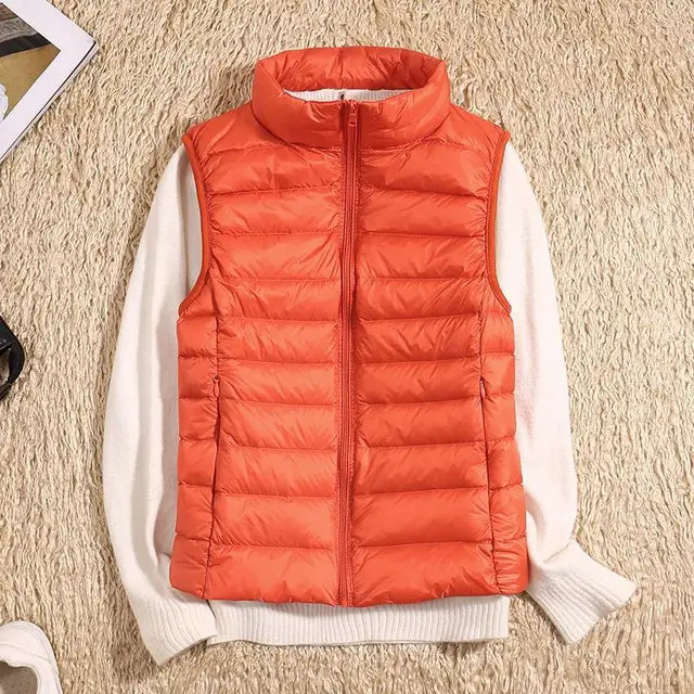Women's Puffer Vest | Zip-Up Sleeveless Casual-Levorel