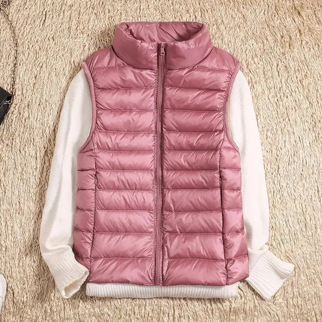Women's Puffer Vest | Zip-Up Sleeveless Casual-Levorel