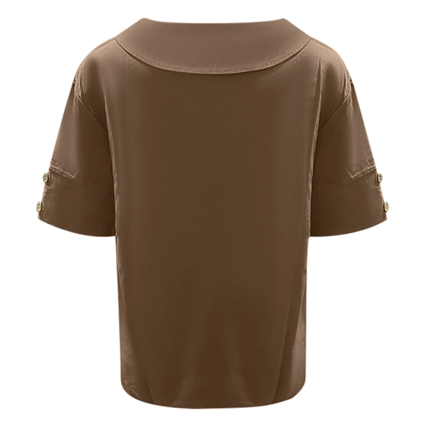 Women's Summer Tunic Blouse | V-Neck 3/4 Sleeve-Levorel