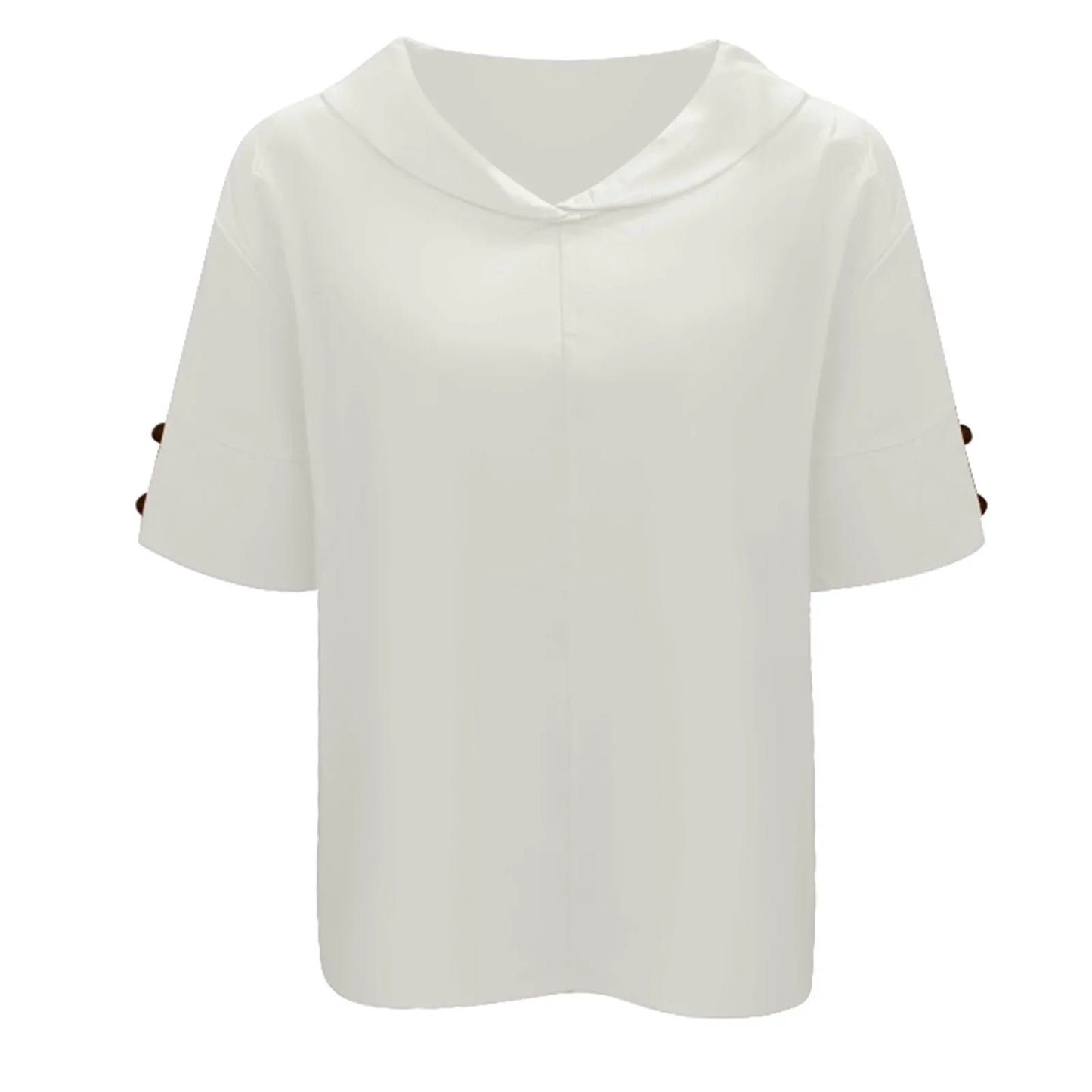 Women's Summer Tunic Blouse | V-Neck 3/4 Sleeve-Levorel
