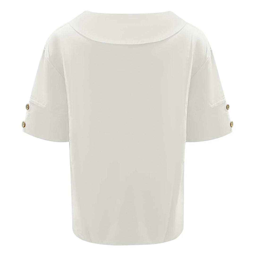 Women's Summer Tunic Blouse | V-Neck 3/4 Sleeve-Levorel