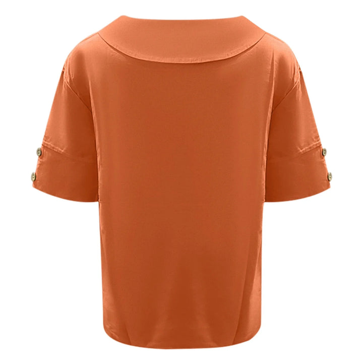 Women's Summer Tunic Blouse | V-Neck 3/4 Sleeve-Levorel