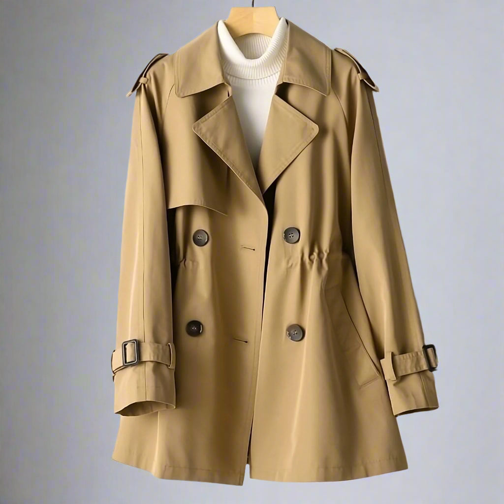 Women's Trench Coat Summer | Short Lightweight-Levorel