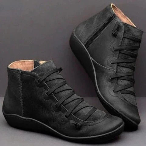 Women's Walking Ankle Boots | Flat Slip On-Levorel