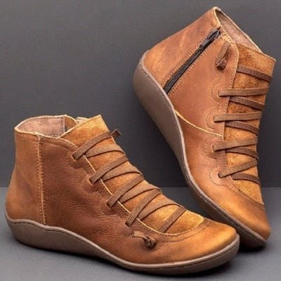 Women's Walking Ankle Boots | Flat Slip On-Levorel