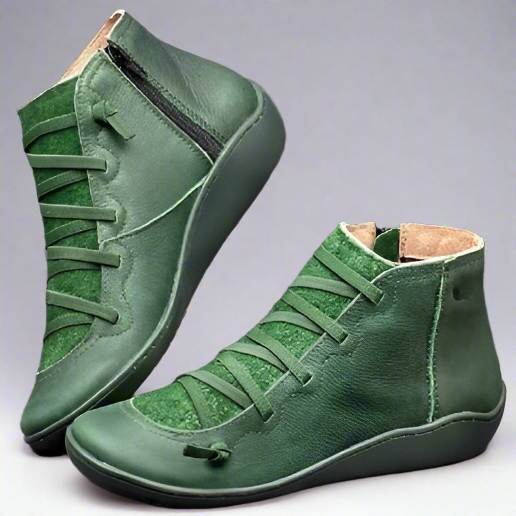 Women's Walking Ankle Boots | Flat Slip On-Levorel