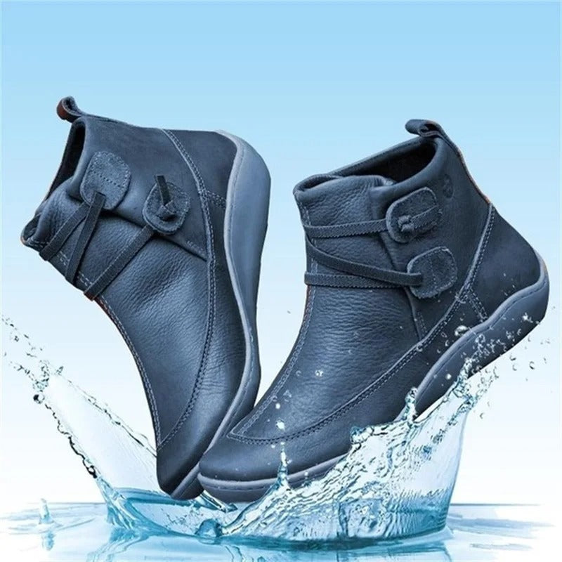 Women's Waterproof Ankle Boots | Flat Grip-Levorel
