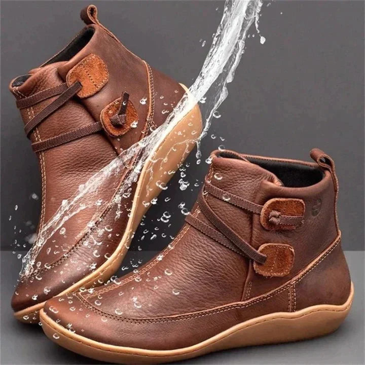Women's Waterproof Ankle Boots | Flat Grip-Levorel