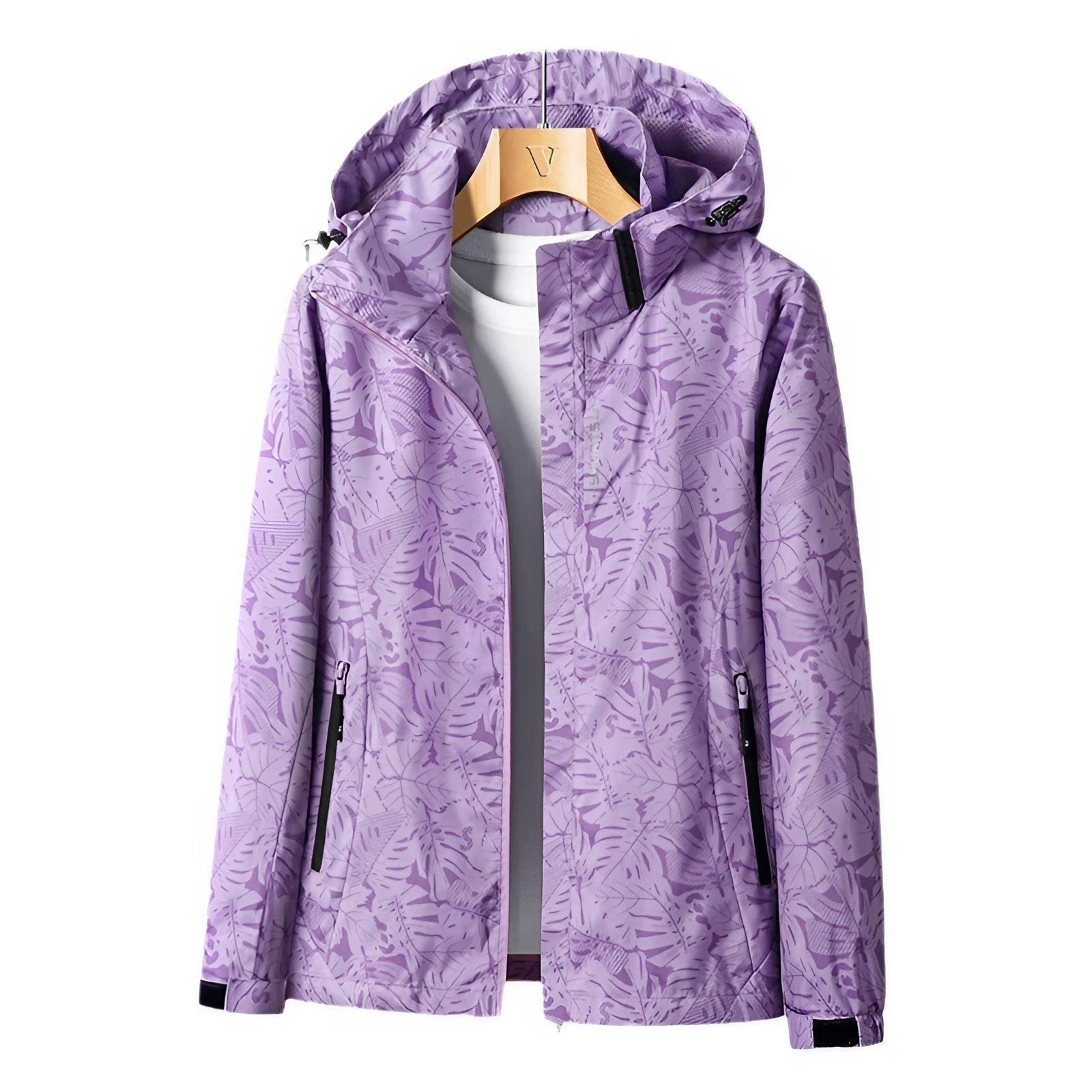 Women’s Waterproof Lightweight Softshell Jacket | Hooded Windproof-Levorel