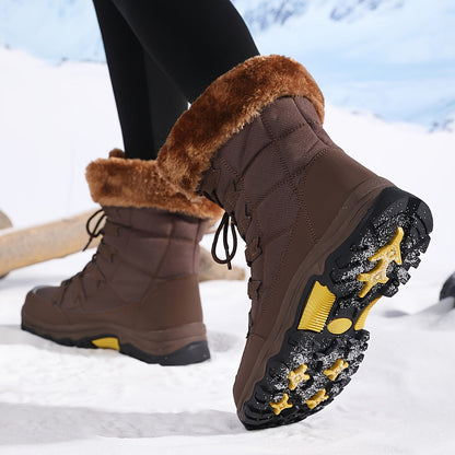 Women's Waterproof Winter Snow Boots | Slip Resistant Warm-Levorel