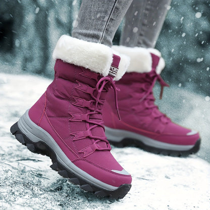 Women's Waterproof Winter Snow Boots | Slip Resistant Warm-Levorel
