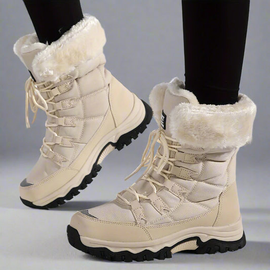 Women's Waterproof Winter Snow Boots | Slip Resistant Warm-Levorel
