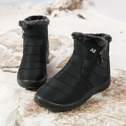 Women's Waterproof Winter Snow Boots | Thermal Slip On-Levorel