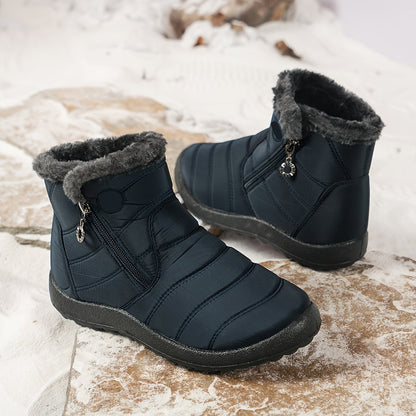 Women's Waterproof Winter Snow Boots | Thermal Slip On-Levorel