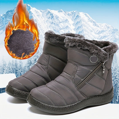 Women's Waterproof Winter Snow Boots | Thermal Slip On-Levorel