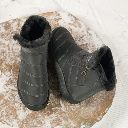 Women's Waterproof Winter Snow Boots | Thermal Slip On-Levorel