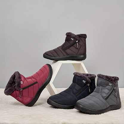 Women's Waterproof Winter Snow Boots | Thermal Slip On-Levorel