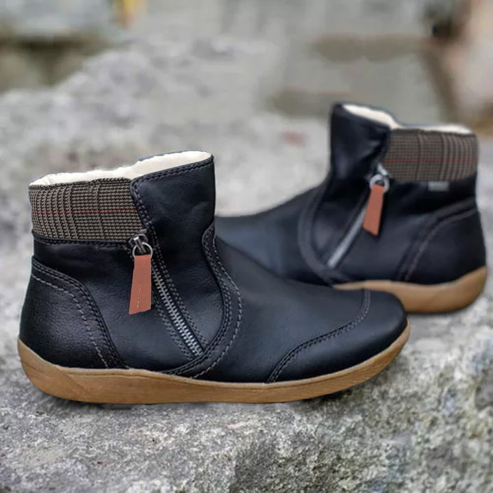 Women's Winter Ankle Boots | Flat Slip On-Levorel