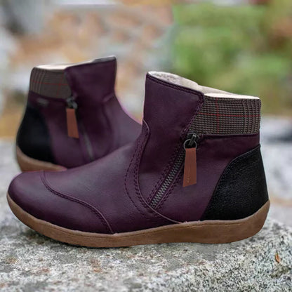 Women's Winter Ankle Boots | Flat Slip On-Levorel