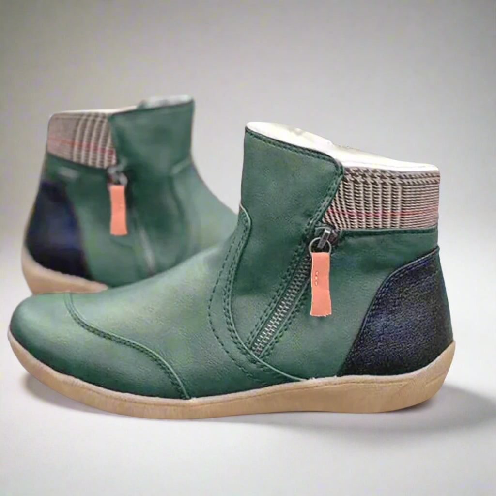 Women's Winter Ankle Boots | Flat Slip On-Levorel