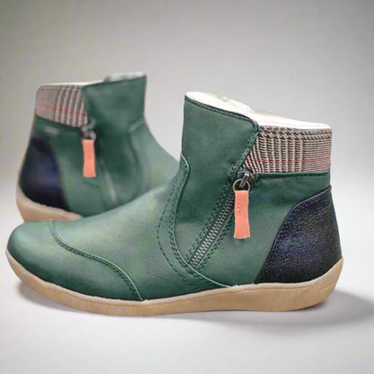 Women's Winter Ankle Boots | Flat Slip On-Levorel