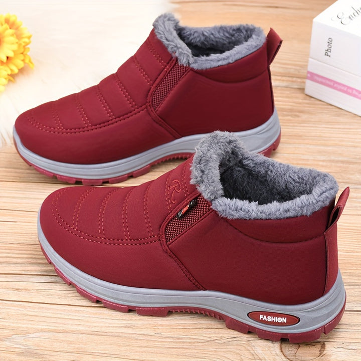 Women's Winter Boots | Ankle Waterproof Slip On-Levorel