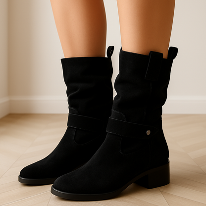 Women's Winter Boots | Slouch Low Heel-Levorel