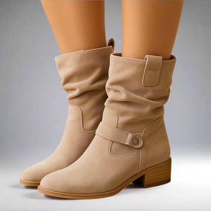 Women's Winter Boots | Slouch Low Heel-Levorel