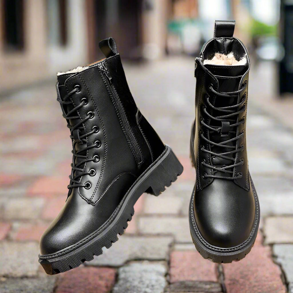 Women's Winter Boots | Thermal Grip Lace-up-Levorel