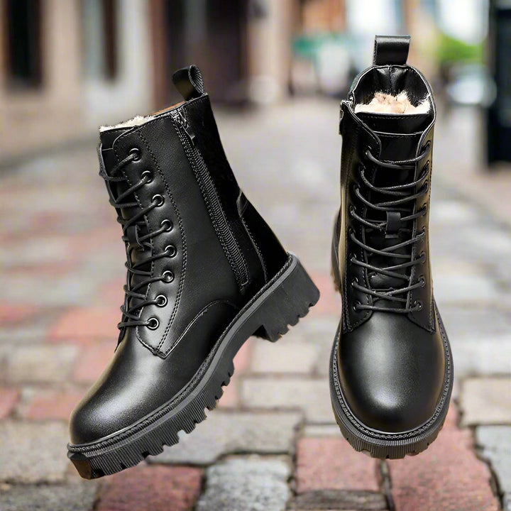 Women's Winter Boots | Thermal Grip Lace-up-Levorel