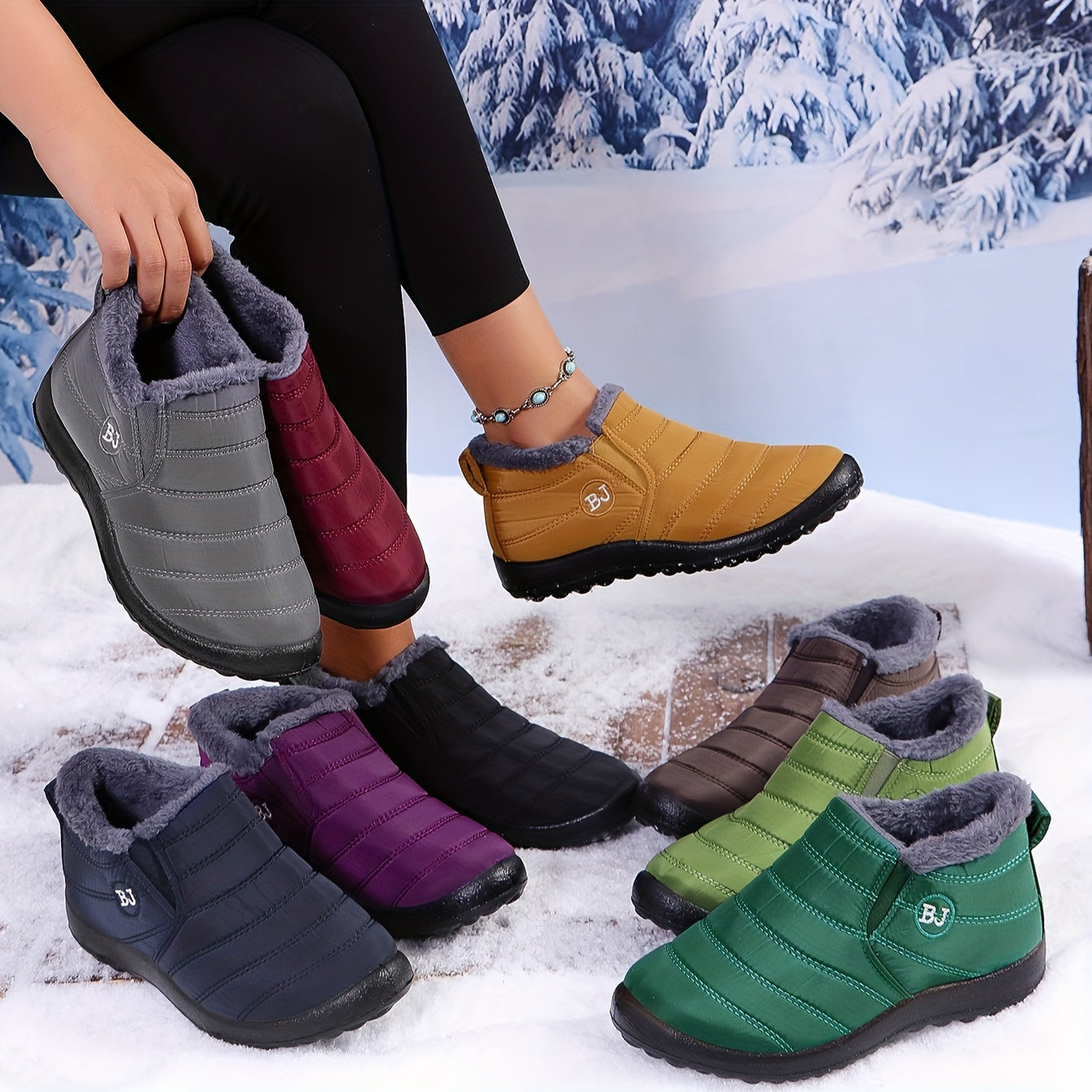 Women's Winter Boots | Waterproof Slip On-Levorel