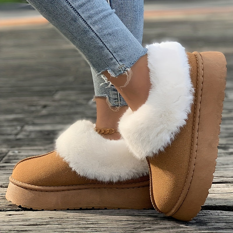 Women’s Winter Slip On Boots | Flat Warm-Levorel