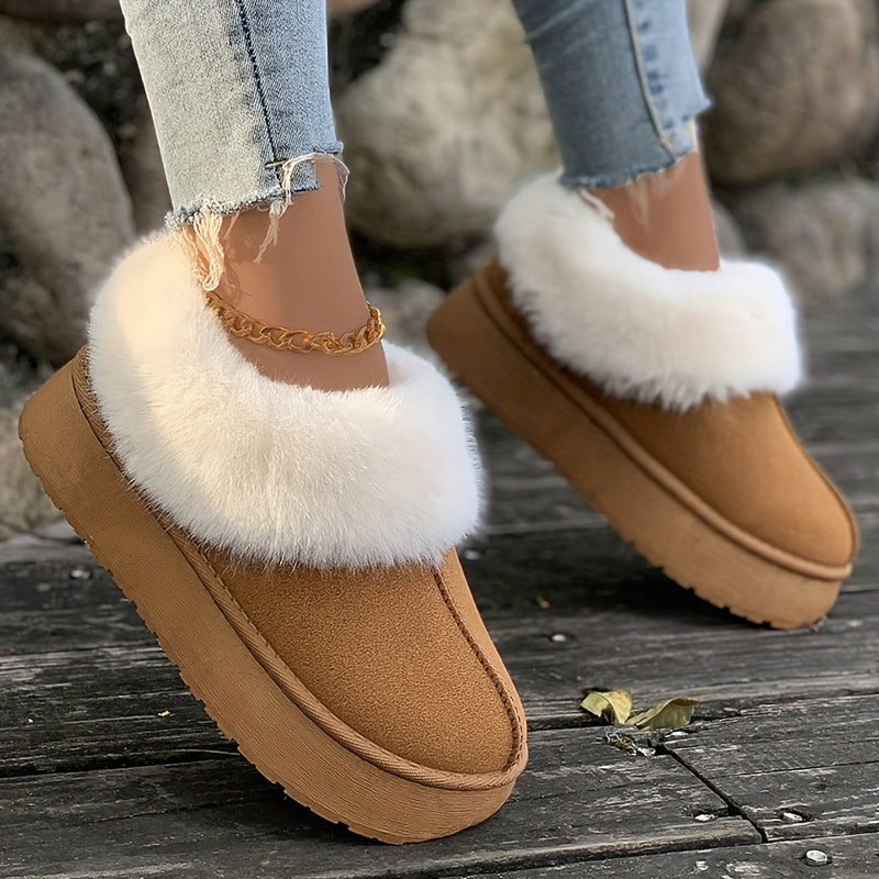 Women’s Winter Slip On Boots | Flat Warm-Levorel