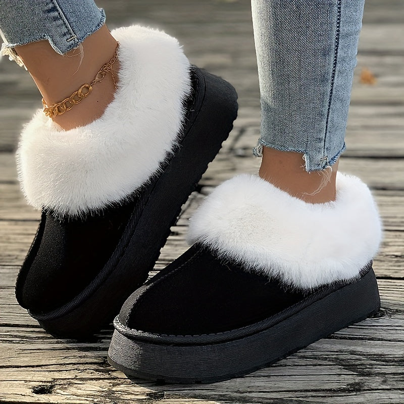 Women’s Winter Slip On Boots | Flat Warm-Levorel