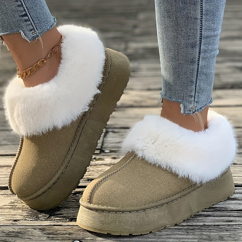 Women’s Winter Slip On Boots | Flat Warm-Levorel